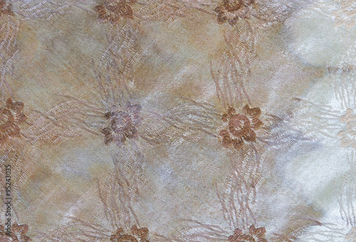 The pattern on the fabric