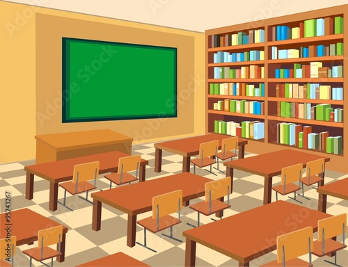 interior of classroom