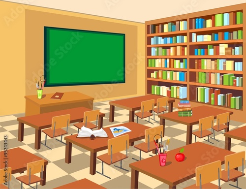 interior of classroom