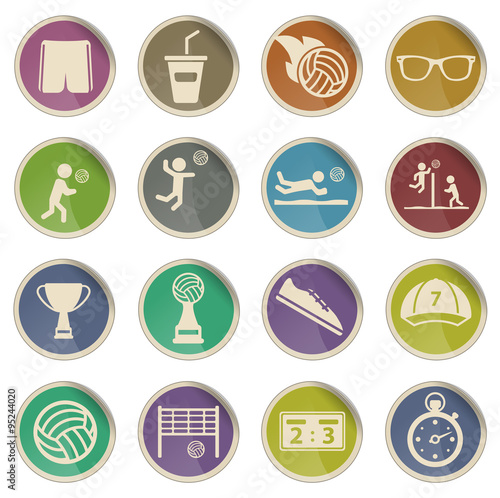 Volleyball simply icons