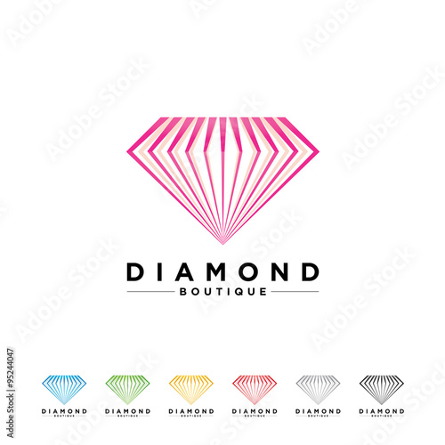 Elegant Classic Diamond Boutique Icon Logo