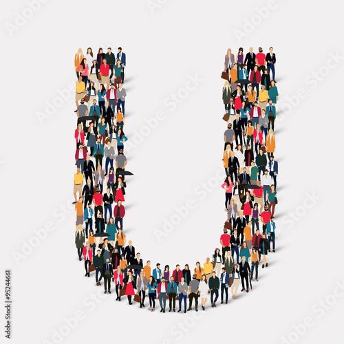 group  people  letter form