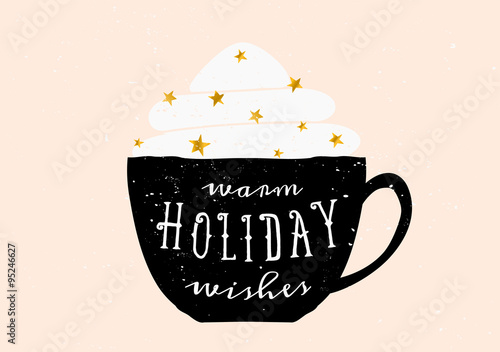 Warm Holiday Wishes Greeting Card