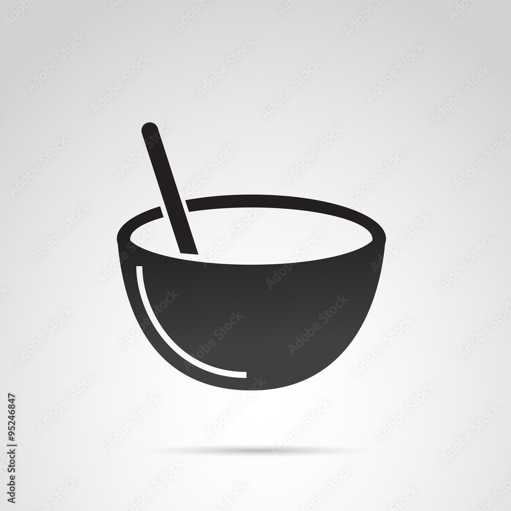 Bowl VECTOR icon. Bowl VECTOR icon.
