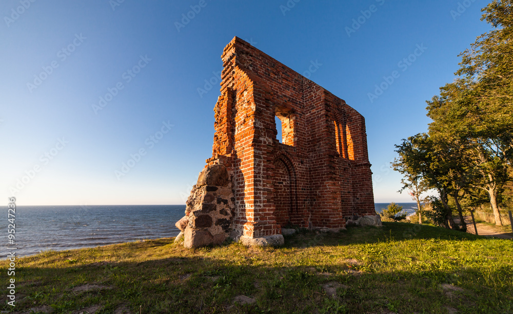Trzesacz church ruins