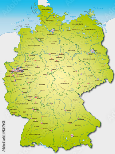 Karte von Deutschland
