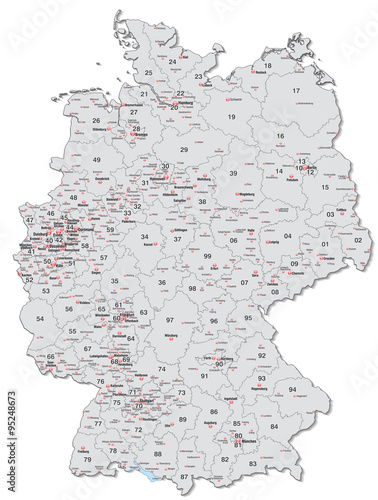 Karte von Deutschland