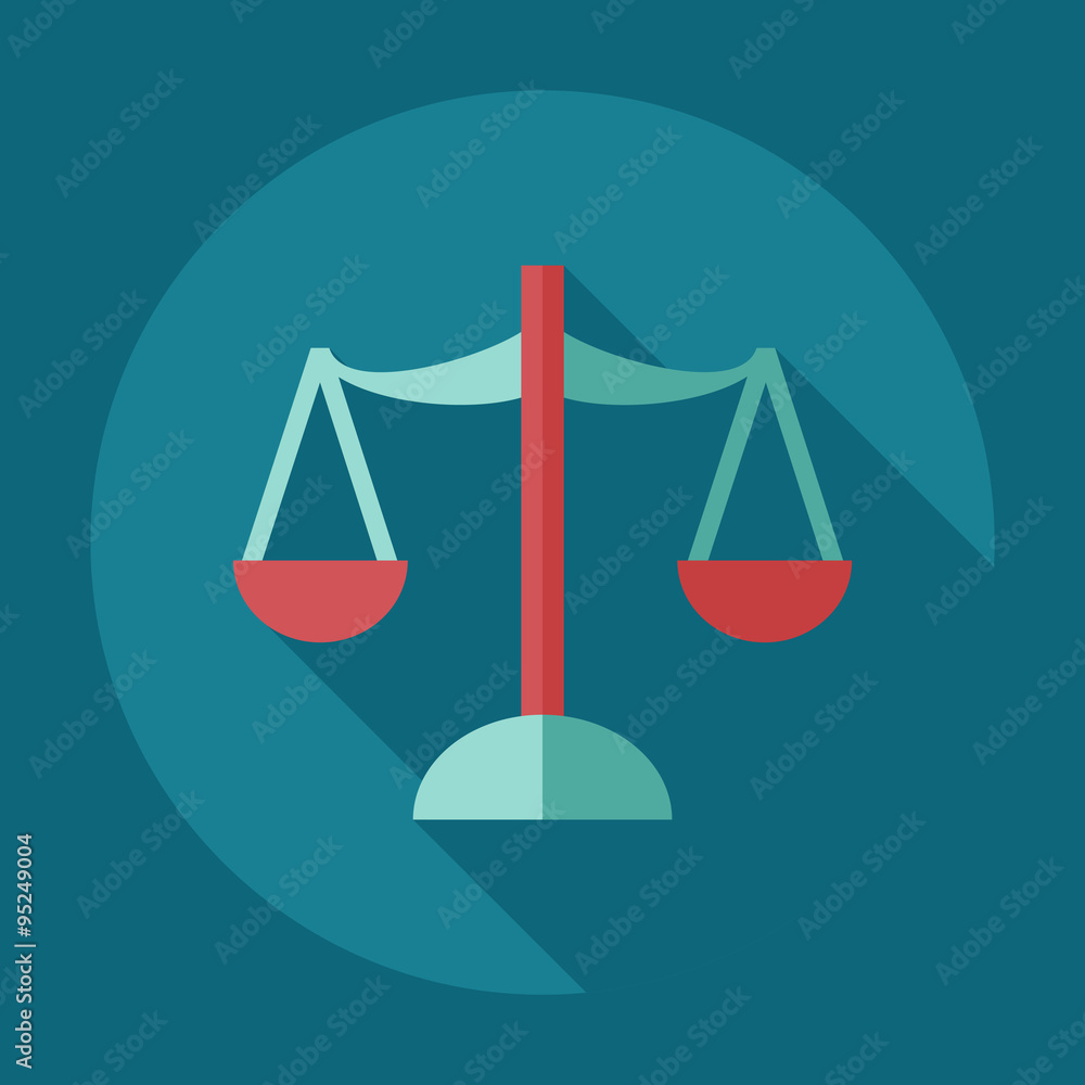 Flat modern design with shadow icons law Flat modern design with shadow icons law