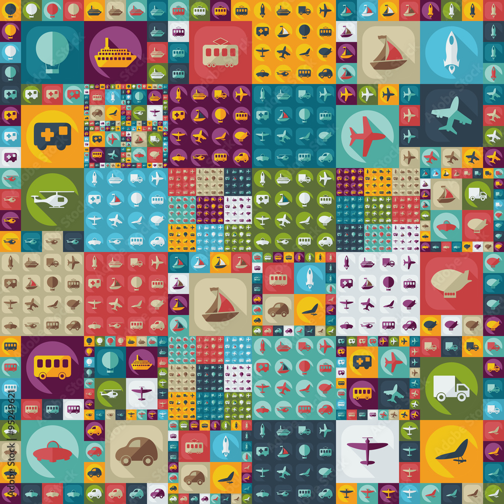 assembly icons of transport delivery set collection assembly icons of transport delivery set collection