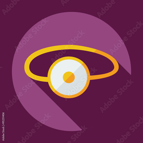 Flat modern design with shadow icon optics