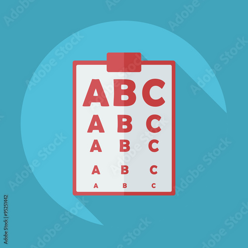 Flat modern design with shadow icon optics