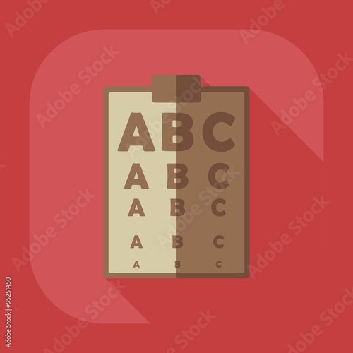 Flat modern design with shadow icon optics