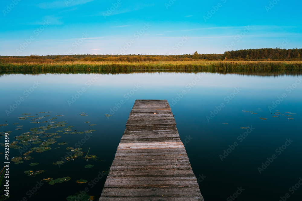 Calm River Nature Background