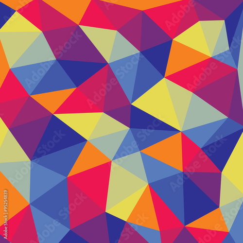 Polygonal abstract background - colored vector pattern.