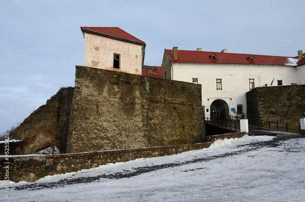 Entrance to medieval castle Palanok,Mukachevo,Ukraine