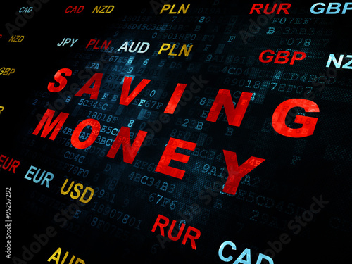 Finance concept: Saving Money on Digital background