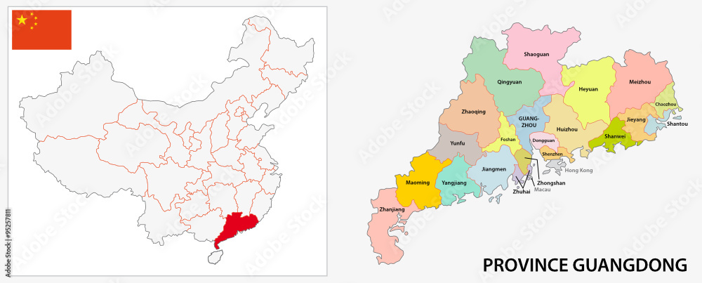 guangdong province administrative map