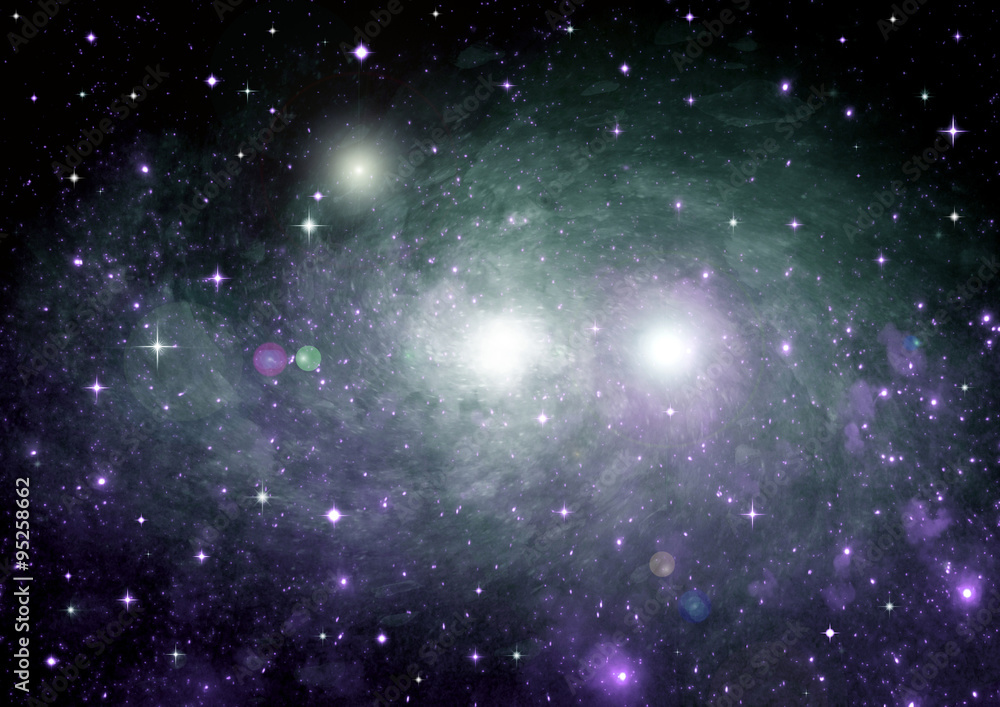 Obraz premium galaxy in a free space