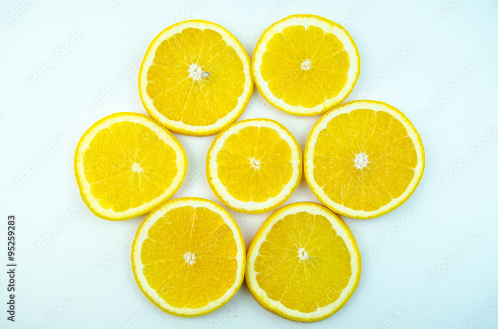 Slices of ripe orange