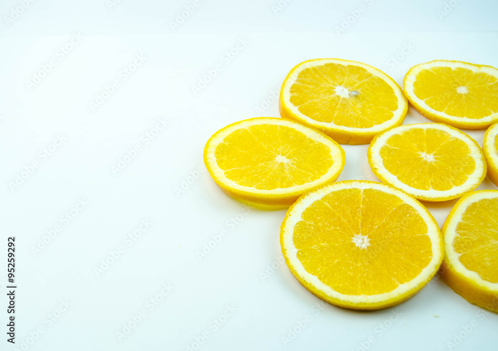 Slices of ripe orange Slices of ripe orange