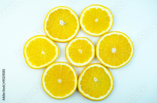 Slices of ripe orange