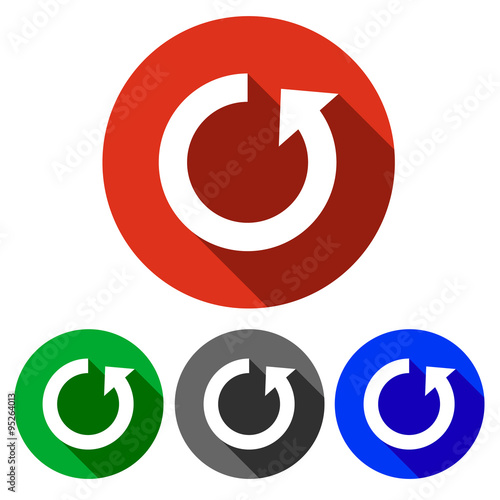 Four vector icons restart