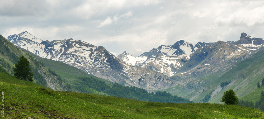 Mountain landscape in France