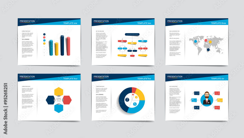 Presentation business templates. Infographics for leaflet, poster, slide, magazine, book, brochure, website, print.