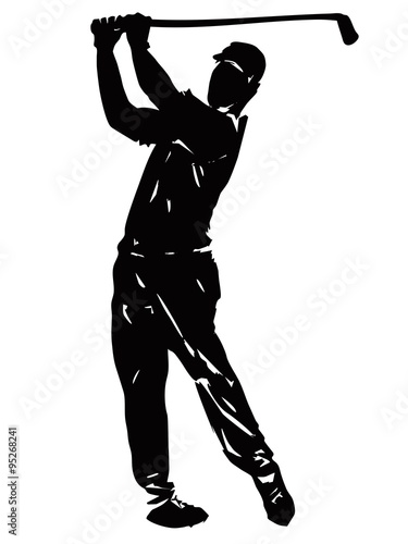 golfer, vector illustration
