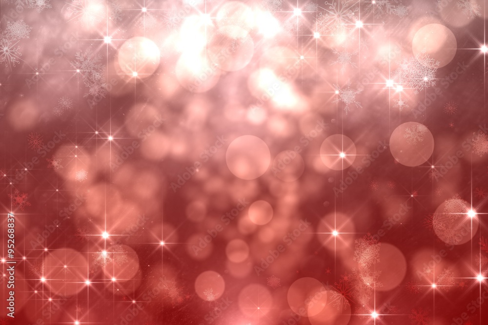 Shimmering light design on red Shimmering light design on red