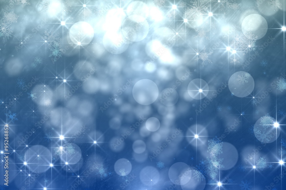 Shimmering light design on blue Shimmering light design on blue