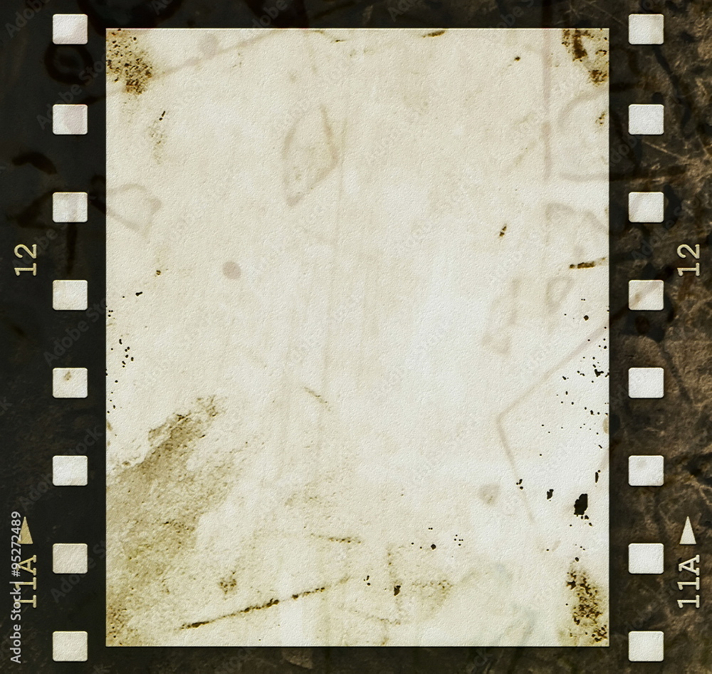blank old grunge film strip frame background blank old grunge film strip frame background