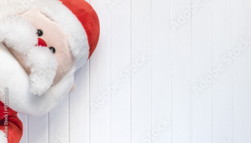 Cristmas background. Red decoration. Merry Cristmas greeting card