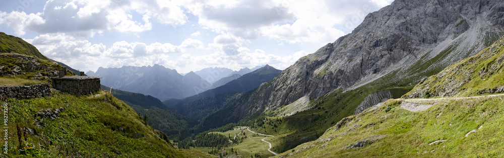 Panoramablick ins Val Vidende Panoramablick ins Val Vidende