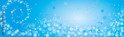 Frohe Weihnachten - Schneeflocken