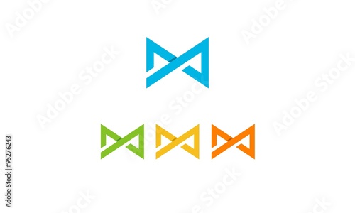 letter m or x or invinity logo 2