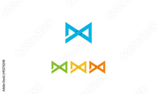 letter m or x or invinity logo