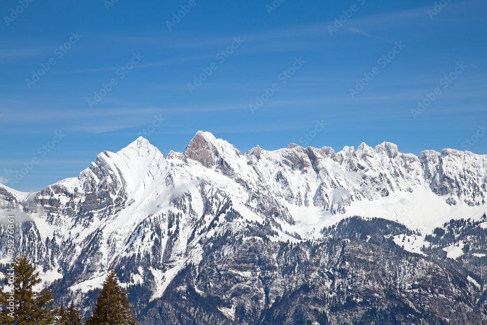 Naklejka premium Winter in alps