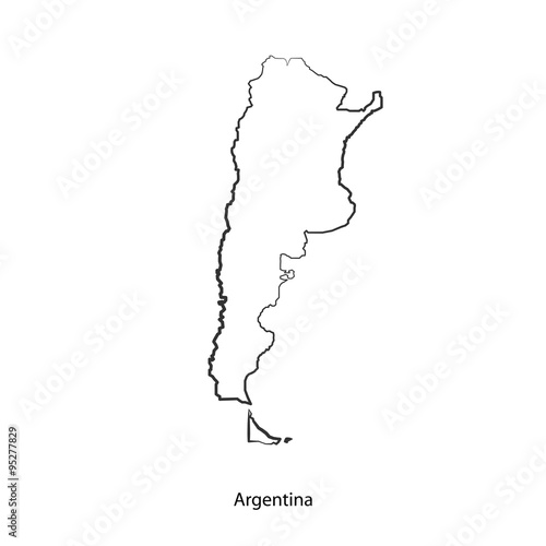 Map of Argentina for your design