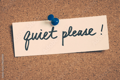 Fotografie quiet please