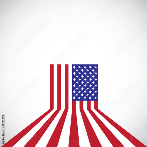 Creative American Flag, red arrows, vector