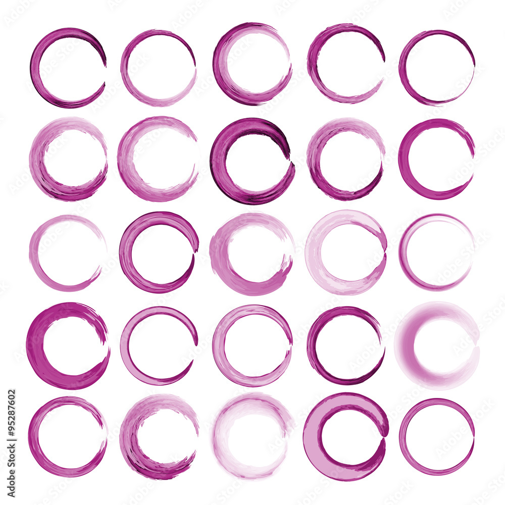 Set of watercolor circles, Set of watercolor circles,