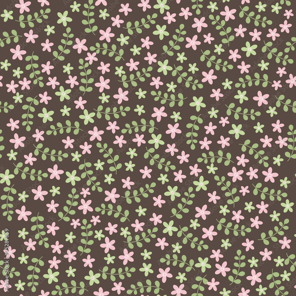 Elegant seamless pattern with flowers Elegant seamless pattern with flowers