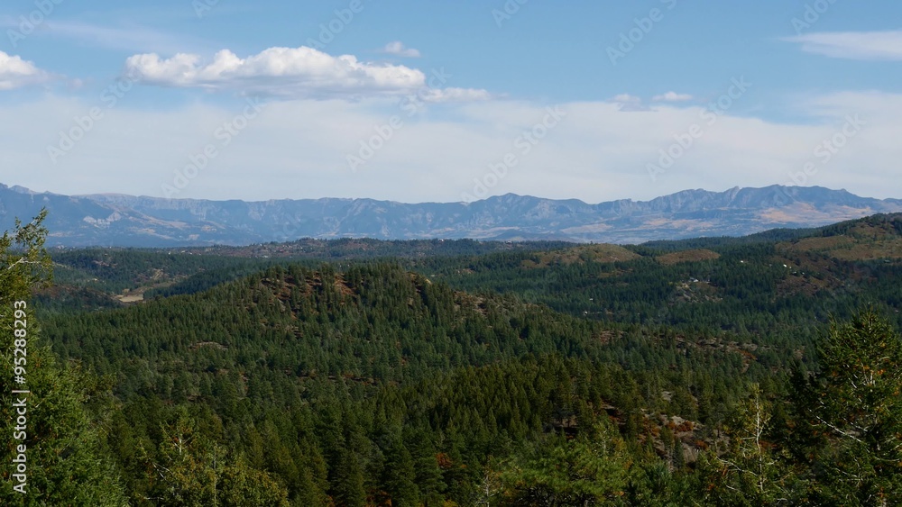 Long Slow Pan of Colorado Mountain Range, 4K