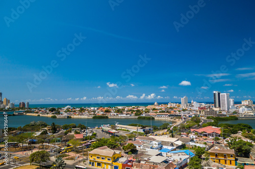 Beautiful aerial view of Cartagena, Colombia © Fotos 593