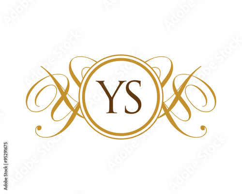 YS Luxury Ornament Initial Logo