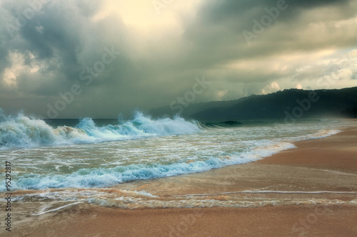 Storm on Karon Beach. Phuket Island. Thailand.