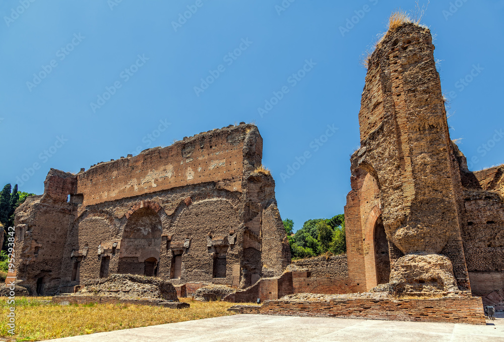 The ancient ruins. Thermae of Caracalla. The ancient ruins. Thermae of Caracalla.