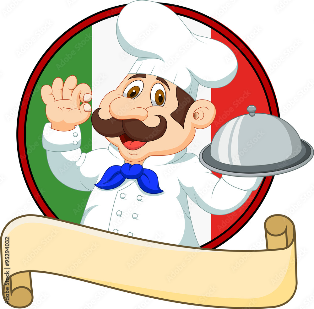 Cartoon funny Italian Chef cartoon holding platter with ok sign
Cartoon funny Italian Chef cartoon holding platter with ok sign