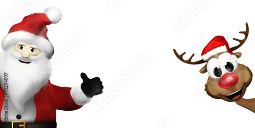 Christmas Santa Claus Red F...